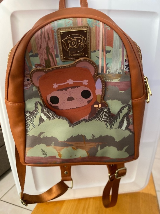 Loungefly Handbags - Loungefly Funko POP! Star Wars Ewok Wicket Mini Backpack